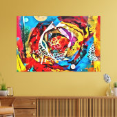 Mijn digitale kunstborstel canvas afdruk (Insitu (Woonkamer))