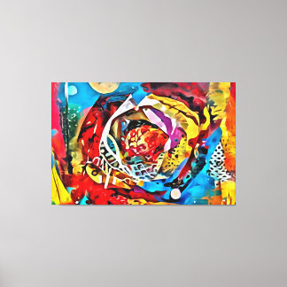 Mijn digitale kunstborstel canvas afdruk