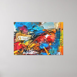 Mijn digitale kunstborstel canvas afdruk