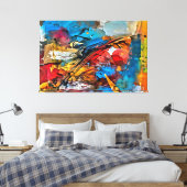 Mijn digitale kunstborstel canvas afdruk (Insitu (Slaapkamer))