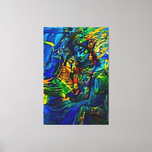 Mijn digitale kunstborstel canvas afdruk (Voorkant)