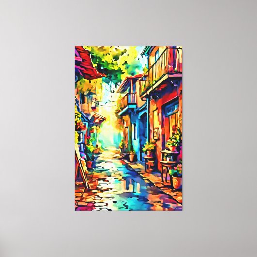 Mijn digitale kunstborstel canvas afdruk (Voorkant)