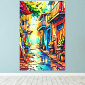 Mijn digitale kunstborstel canvas afdruk (Insitu (Houten vloer))