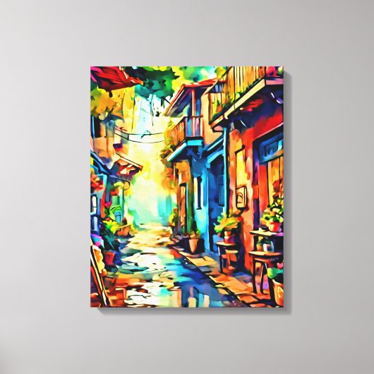 Mijn digitale kunstborstel canvas afdruk (Voorkant)