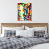 Mijn digitale kunstborstel canvas afdruk (Insitu (Slaapkamer))
