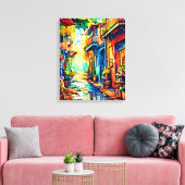 Mijn digitale kunstborstel canvas afdruk (Insitu (Woonkamer))