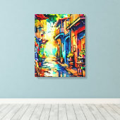 Mijn digitale kunstborstel canvas afdruk (Insitu (Houten vloer))