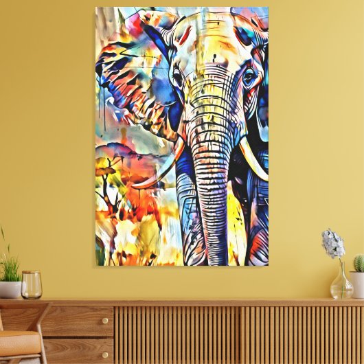 Mijn digitale kunstborstel canvas afdruk (Insitu (Woonkamer))