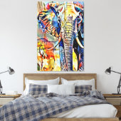 Mijn digitale kunstborstel canvas afdruk (Insitu (Slaapkamer))