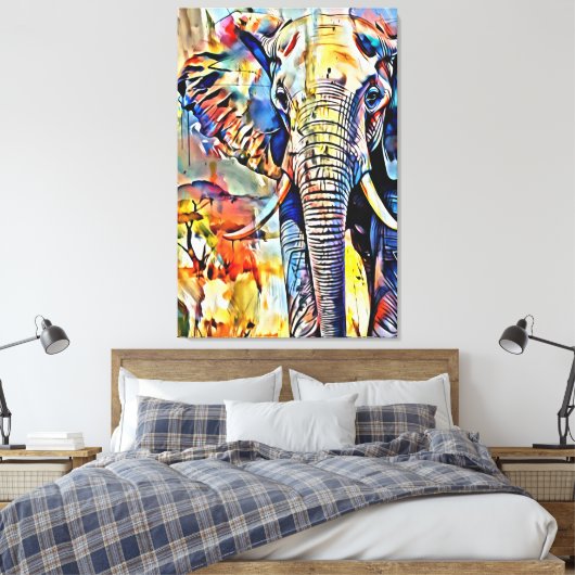 Mijn digitale kunstborstel canvas afdruk (Insitu (Slaapkamer))