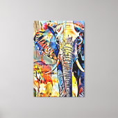 Mijn digitale kunstborstel canvas afdruk (Voorkant)