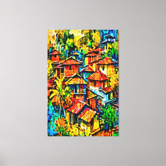 Mijn digitale kunstborstel canvas afdruk