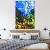 Mijn digitale penseel voor kunst canvas afdruk (Insitu (Slaapkamer))