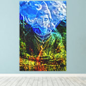 Mijn digitale penseel voor kunst canvas afdruk (Insitu (Houten vloer))