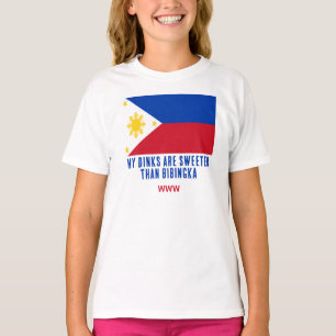 MIJN DINKs ZIJN ZOETER DAN BIBINGKA Leuk Filipijns T-shirt