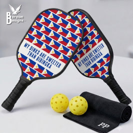 MIJN DINKT JE SAPPIGER DAN BIBINGKA Leuk Filipijne Pickleball Paddle