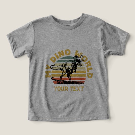 Mijn Dino World Tri-blend (Design voorkant)