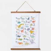 Mijn Dinosaur Alphabet Hangend Wandkleed (Voorkant)