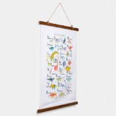 Mijn Dinosaur Alphabet Hangend Wandkleed (Gebogen)