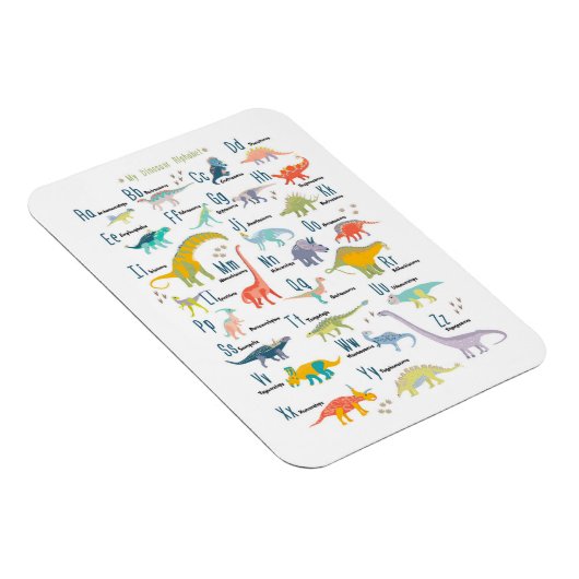 Mijn Dinosaur Alphabet Magneet (Rechterzijde)