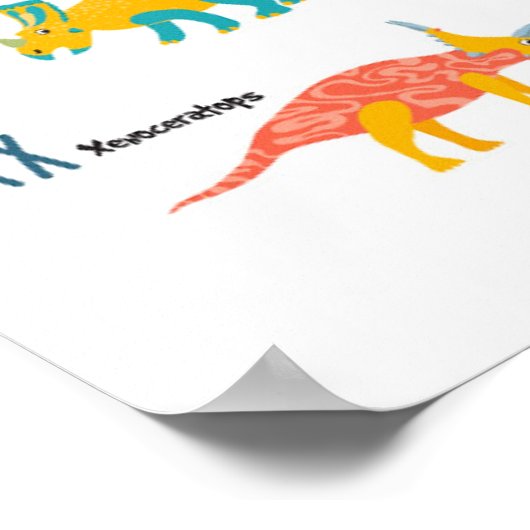 Mijn Dinosaur Alphabet Poster (Hoek)