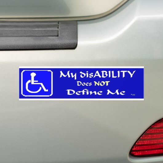 mijn disAbility Bumpersticker (Op auto)