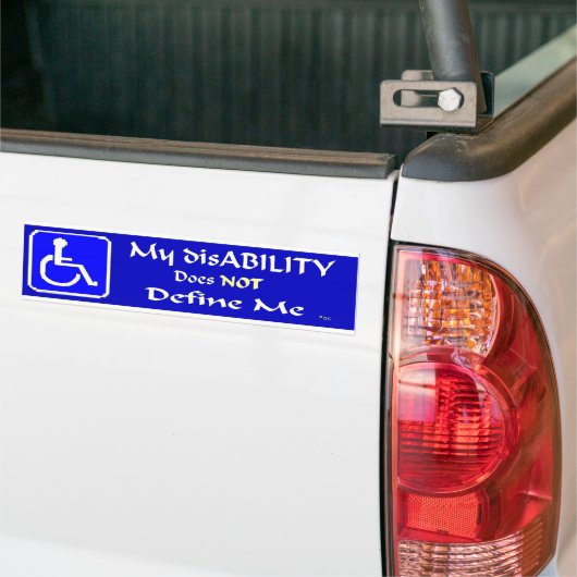 mijn disAbility Bumpersticker (Op Truck)