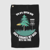 Mijn Disc Golf zit in de bomen Golfhanddoek (Voorkant)