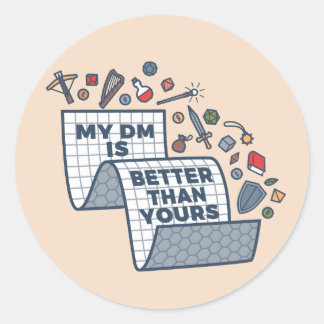 Mijn DM is beter dan de jouwe Ronde Sticker