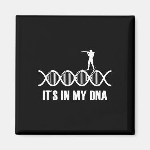 Mijn Dna Biatlon Vingerafdruk Skiën Slogan Schiete Magneet