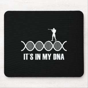 Mijn Dna Biatlon Vingerafdruk Skiën Slogan Schiete Muismat