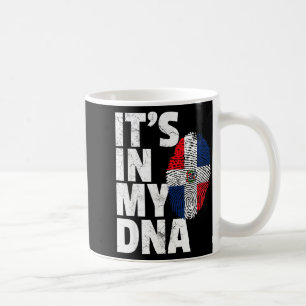 Mijn DNA Dominicaanse Republiek Vlag Kerstmis Koffiemok