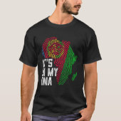 Mijn Dna Eritrea vlag Apparel zwart-Amerikaans T-shirt (Voorkant)