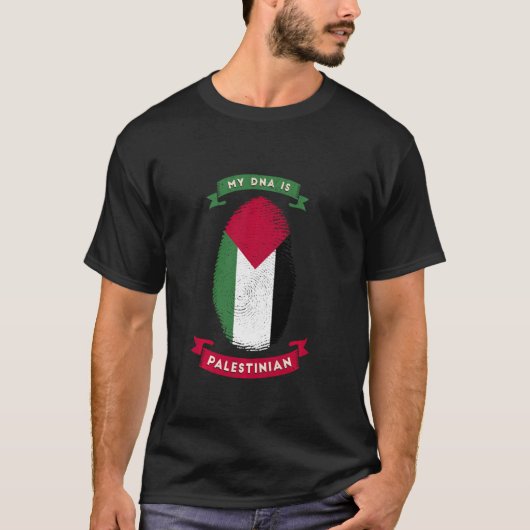 Mijn DNA is Palestijnse vlag C T-shirt (Voorkant)