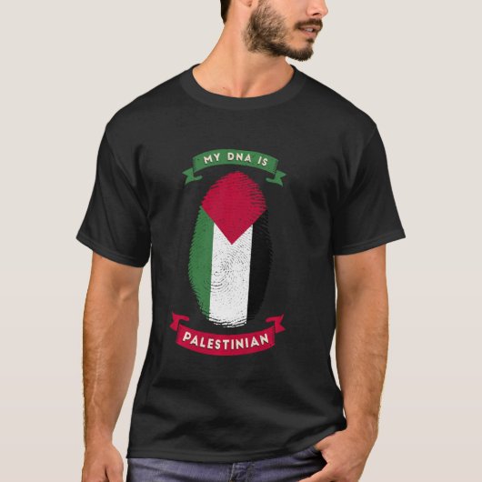 Mijn DNA is Palestijnse vlag C T-shirt (Voorkant)