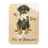 Mijn Doberman Ate Mijn Homework Magneet (Verticaal)