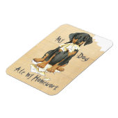 Mijn Doberman Ate Mijn Homework Magneet (Linkerzijde)