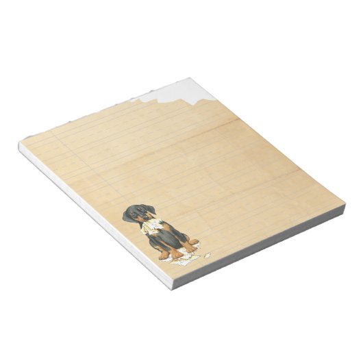 Mijn Doberman Ate Mijn Homework Notitieblok (Schuin)