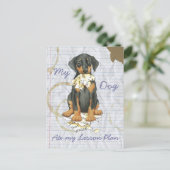 Mijn Doberman Ate Mijn Lesson Plan Briefkaart (Staand voorkant)