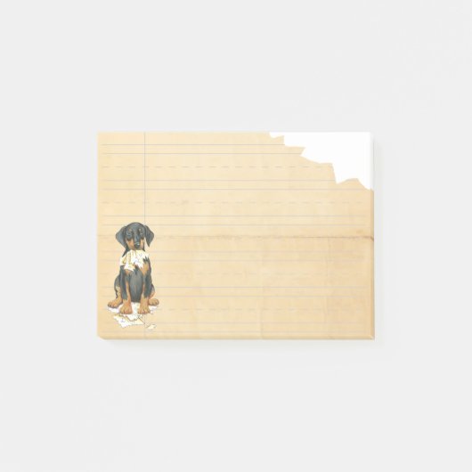 Mijn Doberman Ate mijn thuiswerk Post-it® Notes (Voorkant)