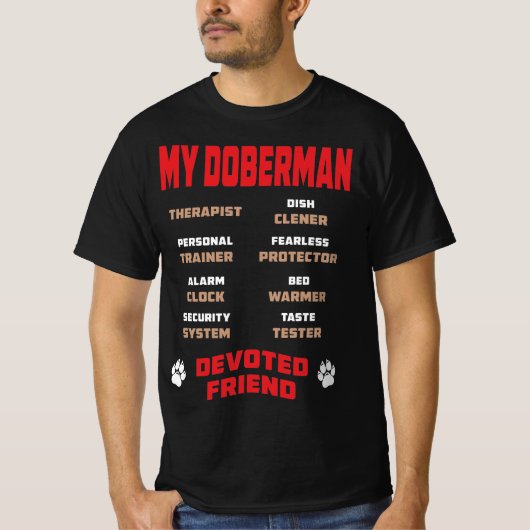 Mijn Doberman Dog schreef over Friend Gift T-shirt (Voorkant)