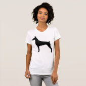 Mijn Doberman heeft mijn rug T-shirt (Voorkant volledig)