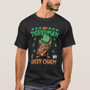 Mijn Doberman is mijn gelukscharm Irish St Patrick T-shirt