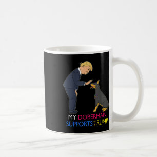 Mijn Doberman steunt Trump Gift Doberman Pinscher Koffiemok