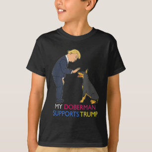 Mijn Doberman steunt Trump Gift Doberman Pinscher T-shirt