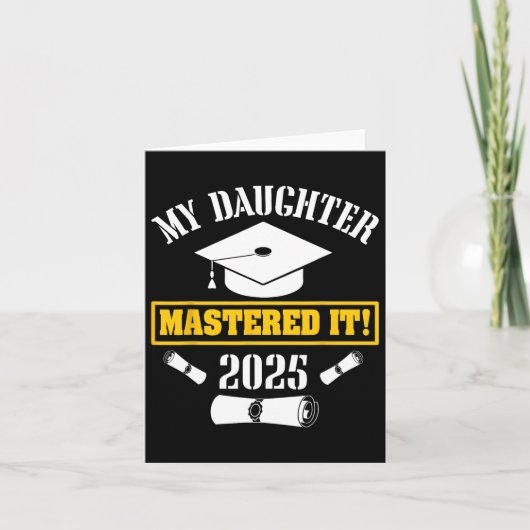 Mijn dochter beheerst het CL van 2025 Masters Grad Kaart (Voorkant)