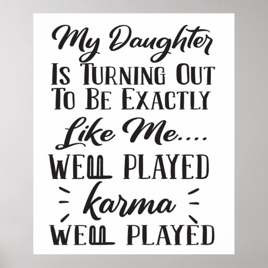 Mijn dochter blijkt precies zoals ik te zijn poster (Voorkant)