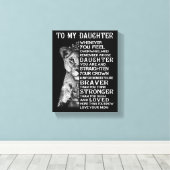 Mijn dochter canvas afdruk (Insitu (Houten vloer))