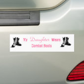 Mijn dochter draagt de Bumpersticker van de Combat (Op auto)