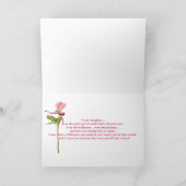 Mijn dochter...een moeder kaart (Binnen)